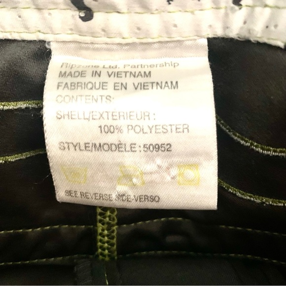 Ripzone Board Shorts Mens Size 32 Green Logo Pockets Lined Surfer Beach Vacation - Picture 3 of 8